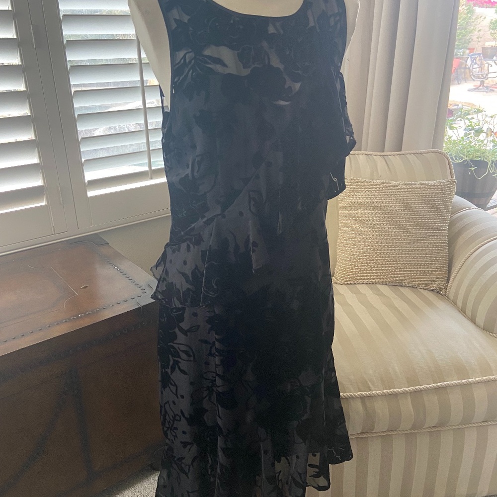 Black Velvet Flirty Dress